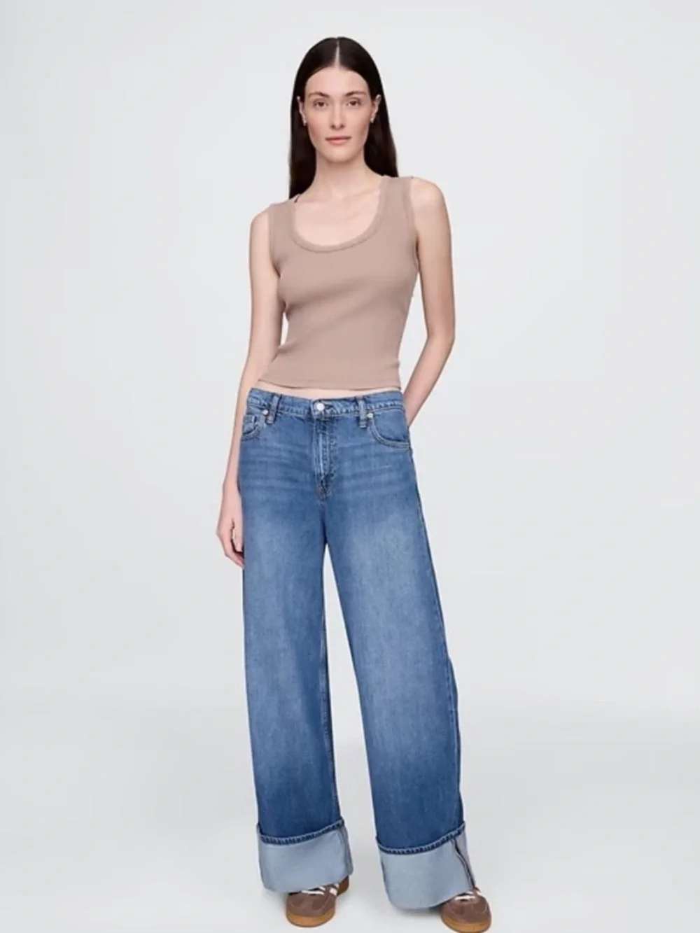 Universal Thread Baggy Cuffed Denim Mid Rise 90’s Blue Jeans Var Sizes | NWT